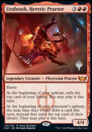 Urabrask, Heretic Praetor (Promo Pack) [Streets of New Capenna Promos] | Devastation Store