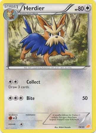 Herdier (19/30) [Black & White: Trainer Kit - Excadrill] | Devastation Store