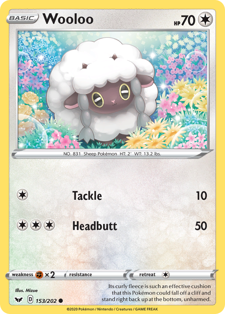 Wooloo (153/202) [Sword & Shield: Base Set] | Devastation Store