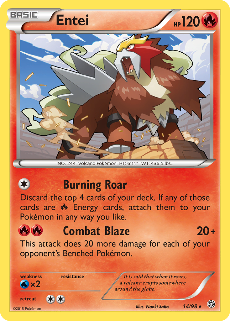 Entei (14/98) [XY: Ancient Origins] | Devastation Store