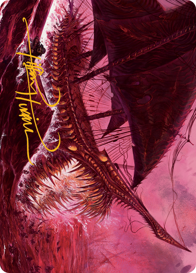 Marauding Dreadship Art Card (Gold-Stamped Signature) [March of the Machine Art Series] | Devastation Store