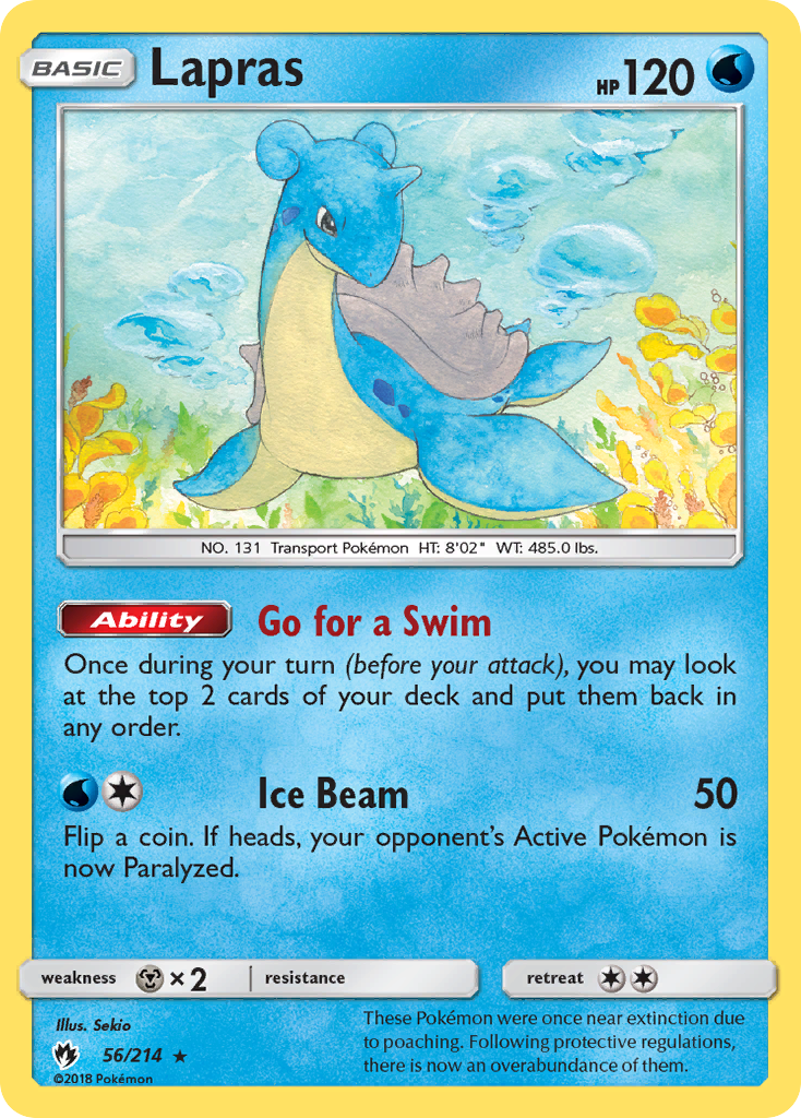 Lapras (56/214) [Sun & Moon: Lost Thunder] | Devastation Store