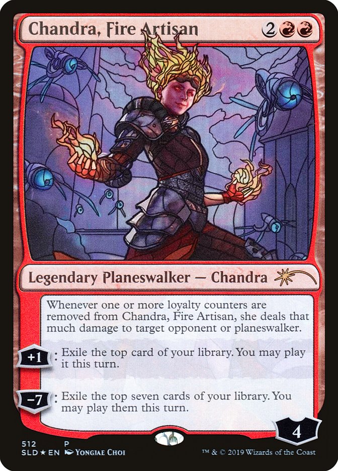 Chandra, Fire Artisan (Stained Glass) [Secret Lair Drop Promos] | Devastation Store