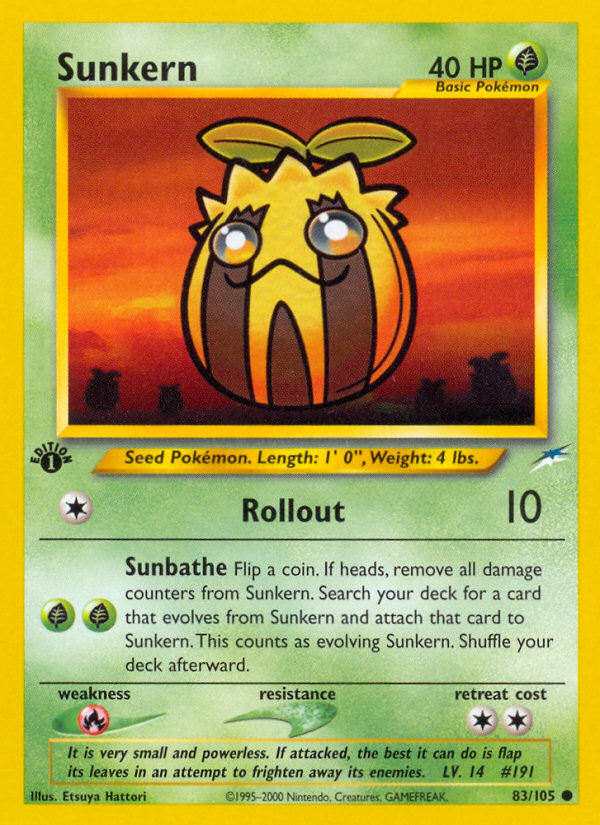 Sunkern (83/105) [Neo Destiny 1st Edition] | Devastation Store