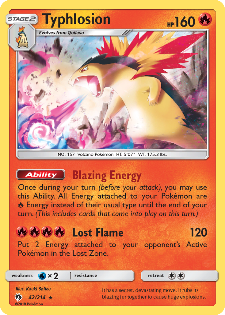 Typhlosion (42/214) [Sun & Moon: Lost Thunder] | Devastation Store