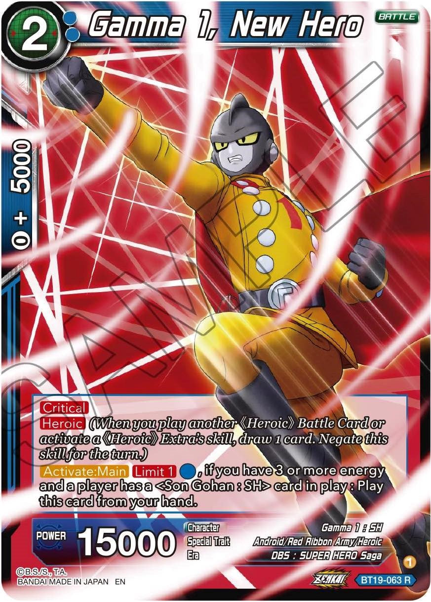 Gamma 1, New Hero (BT19-063) [Fighter's Ambition] | Devastation Store