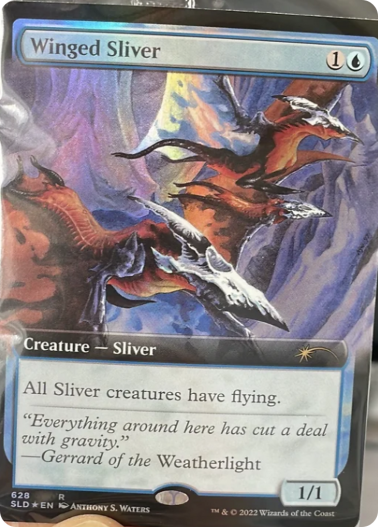 Winged Sliver (Extended Art) [Secret Lair Drop Promos] | Devastation Store