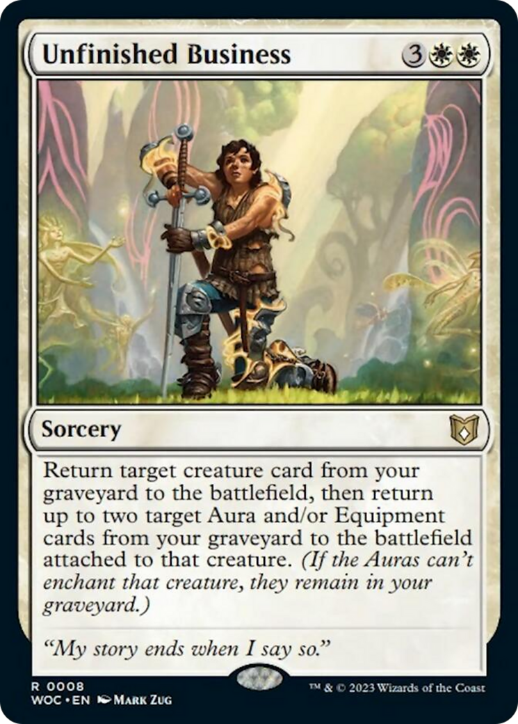 Unfinished Business [Wilds of Eldraine Commander] | Devastation Store