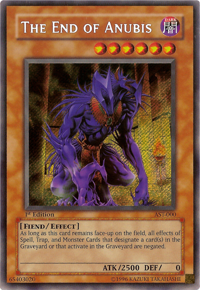 The End of Anubis [AST-000] Secret Rare | Devastation Store