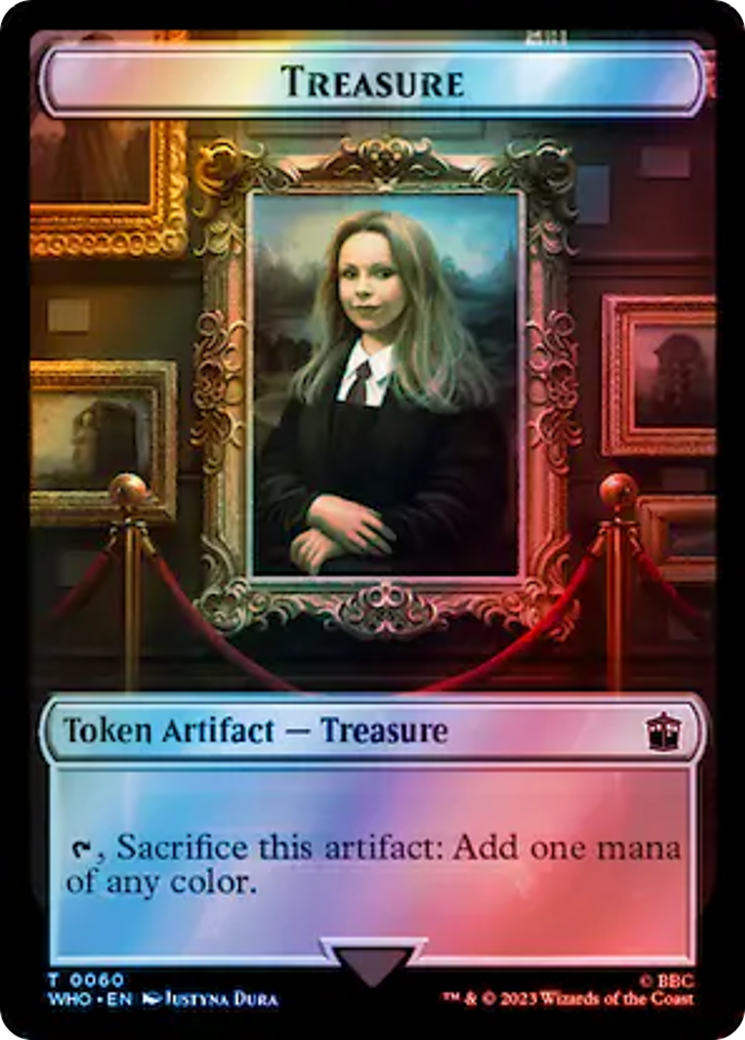 Soldier // Treasure (0060) Double-Sided Token (Surge Foil) [Doctor Who Tokens] | Devastation Store
