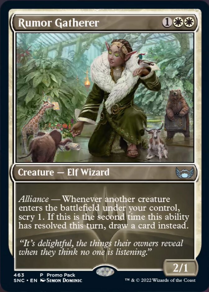 Rumor Gatherer (Promo Pack) [Streets of New Capenna] | Devastation Store