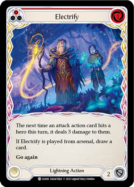 Electrify (Red) [LXI016] (Tales of Aria Lexi Blitz Deck)  1st Edition Normal | Devastation Store