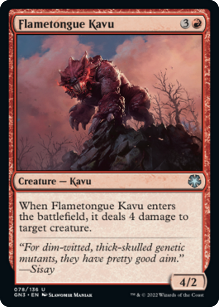 Flametongue Kavu [Game Night: Free-for-All] | Devastation Store