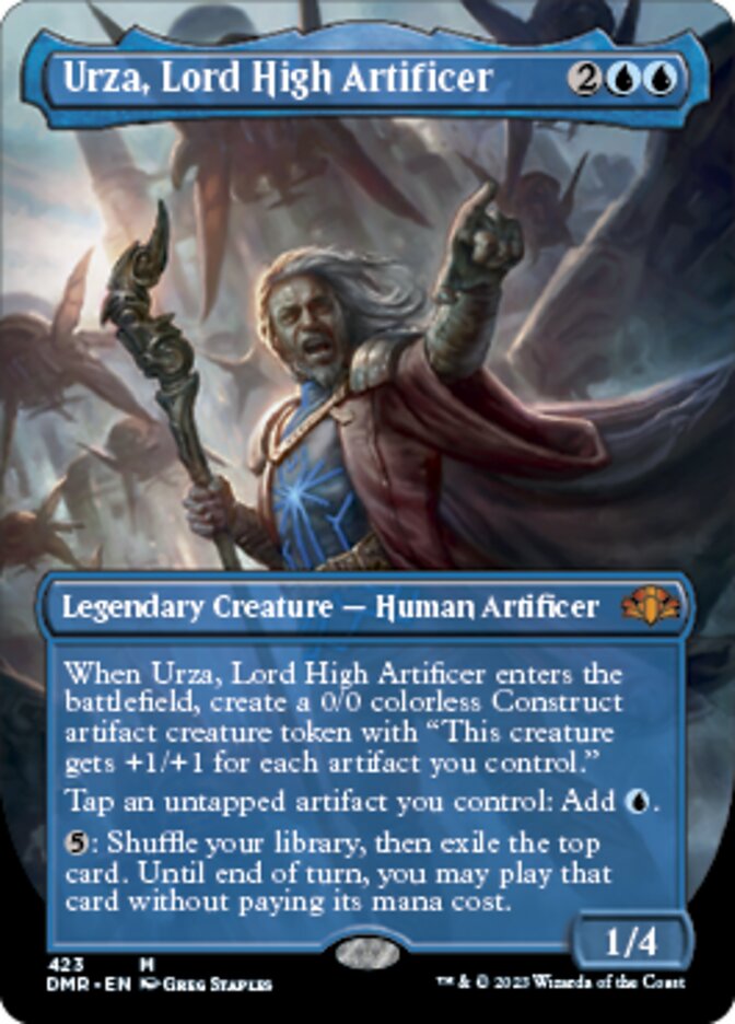Urza, Lord High Artificer (Borderless Alternate Art) [Dominaria Remastered] | Devastation Store
