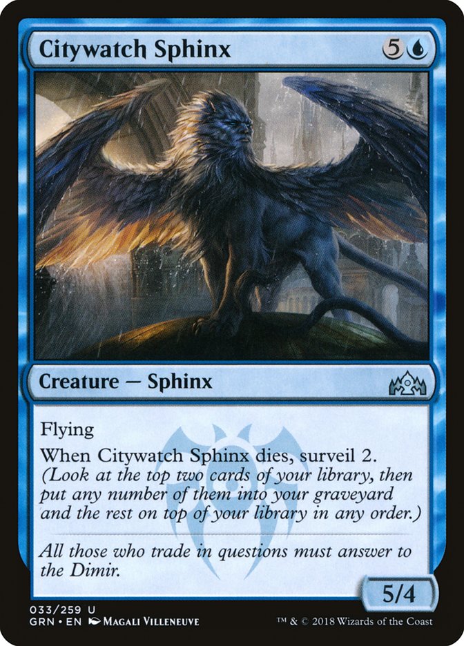 Citywatch Sphinx [Guilds of Ravnica] | Devastation Store