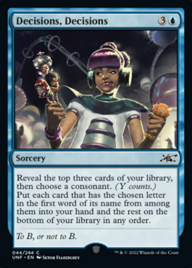 Decisions, Decisions [Unfinity] | Devastation Store