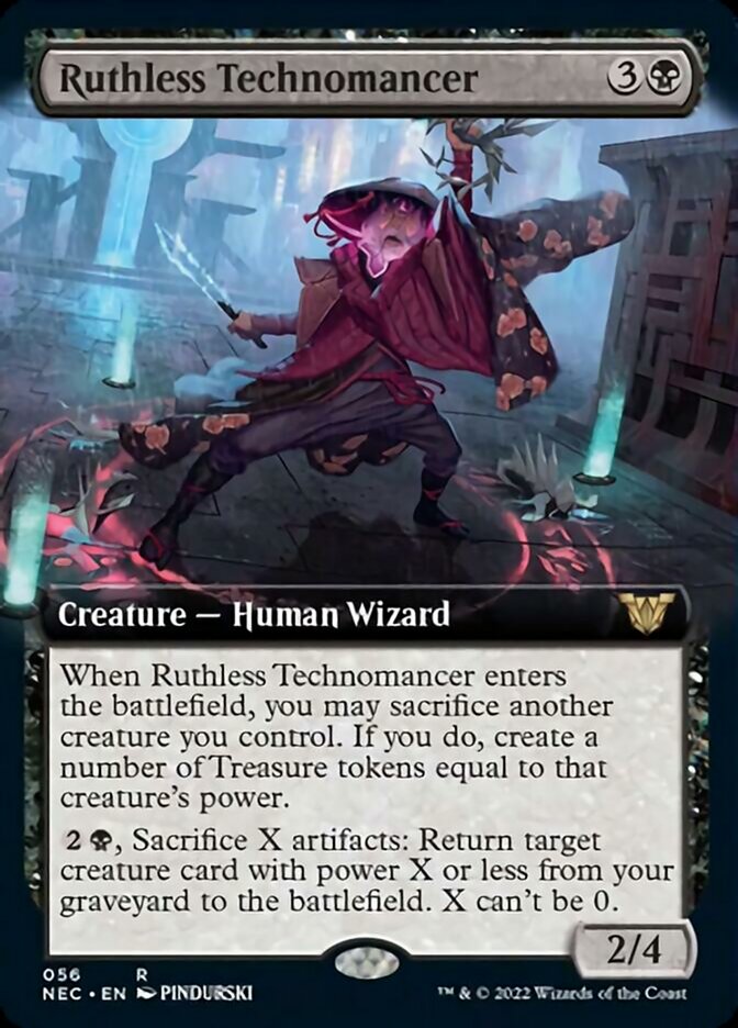 Ruthless Technomancer (Extended) [Kamigawa: Neon Dynasty Commander] | Devastation Store
