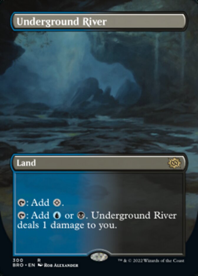 Underground River (Borderless Alternate Art) [The Brothers' War] | Devastation Store