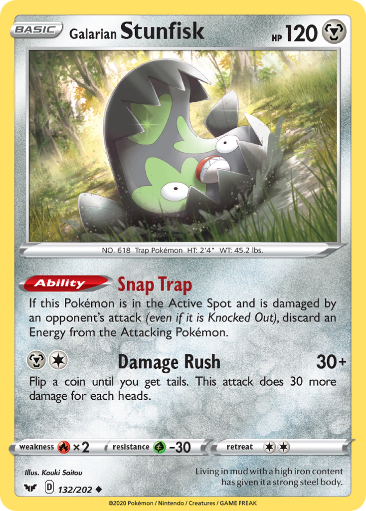 Galarian Stunfisk (132/202) [Sword & Shield: Base Set] | Devastation Store