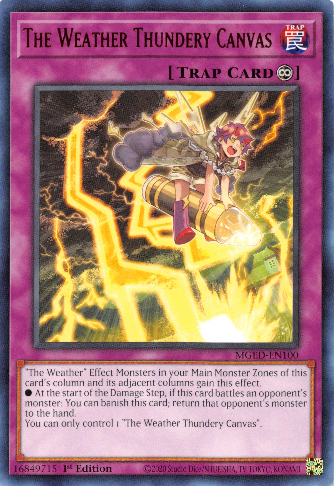 The Weather Thundery Canvas [MGED-EN100] Rare | Devastation Store
