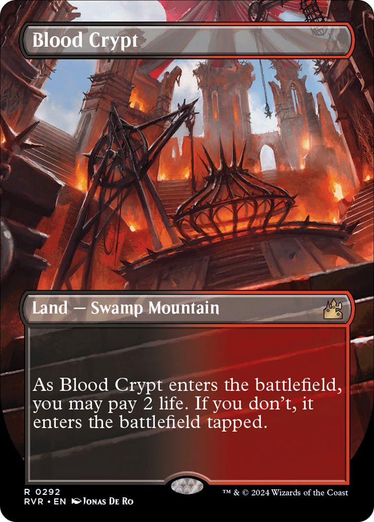 Blood Crypt (Borderless) [Ravnica Remastered] | Devastation Store