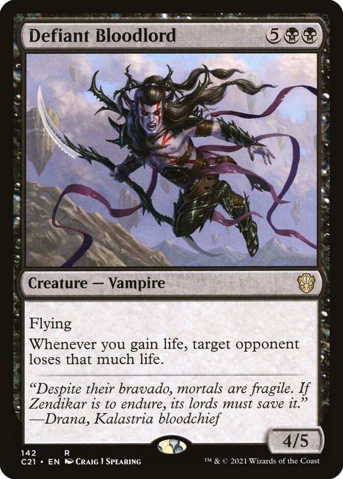 Defiant Bloodlord [Commander 2021] | Devastation Store