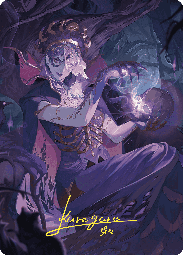 Necropotence Art Card (Gold-Stamped Signature) [Wilds of Eldraine Art Series] | Devastation Store