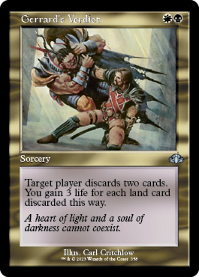 Gerrard's Verdict (Retro) [Dominaria Remastered] | Devastation Store