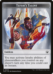 Elemental (02) // Teferi's Talent Emblem Double-Sided Token [March of the Machine Commander Tokens] | Devastation Store