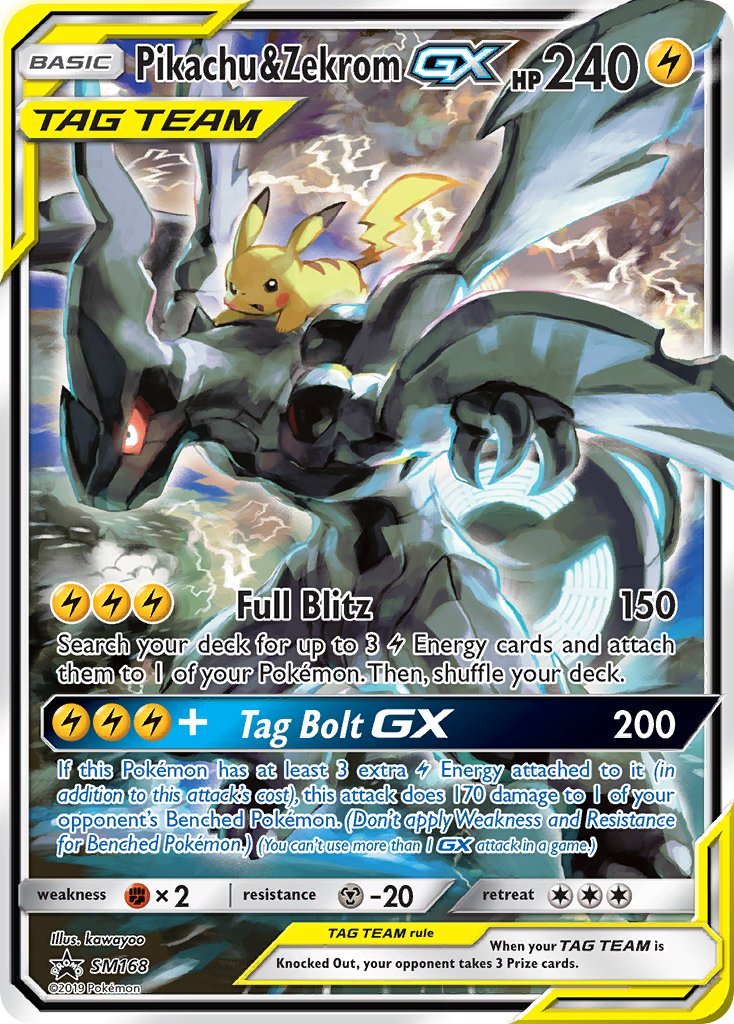 Pikachu & Zekrom GX (SM168) [Sun & Moon: Black Star Promos] | Devastation Store