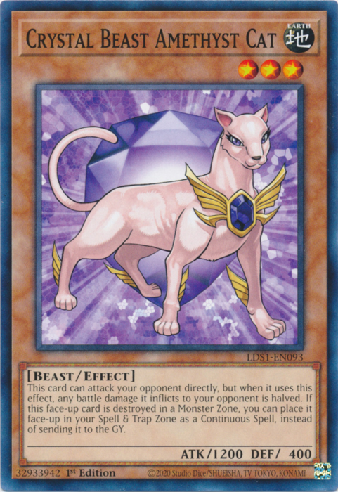 Crystal Beast Amethyst Cat [LDS1-EN093] Common | Devastation Store