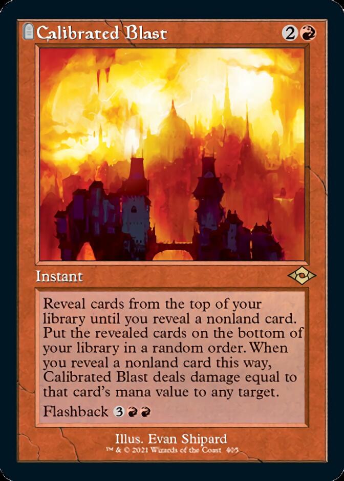 Calibrated Blast (Retro Foil Etched) [Modern Horizons 2] | Devastation Store