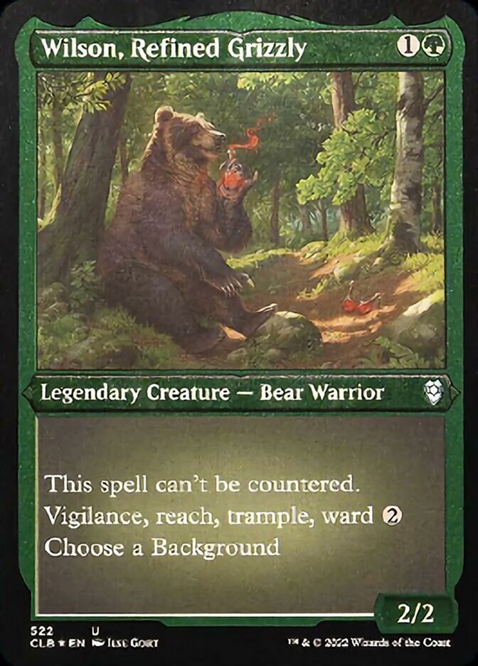 Wilson, Refined Grizzly (Foil Etched) [Commander Legends: Battle for Baldur's Gate] | Devastation Store