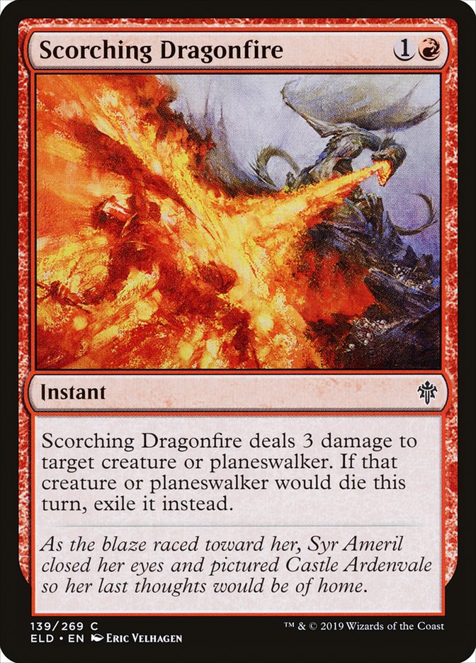 Scorching Dragonfire [Throne of Eldraine] | Devastation Store