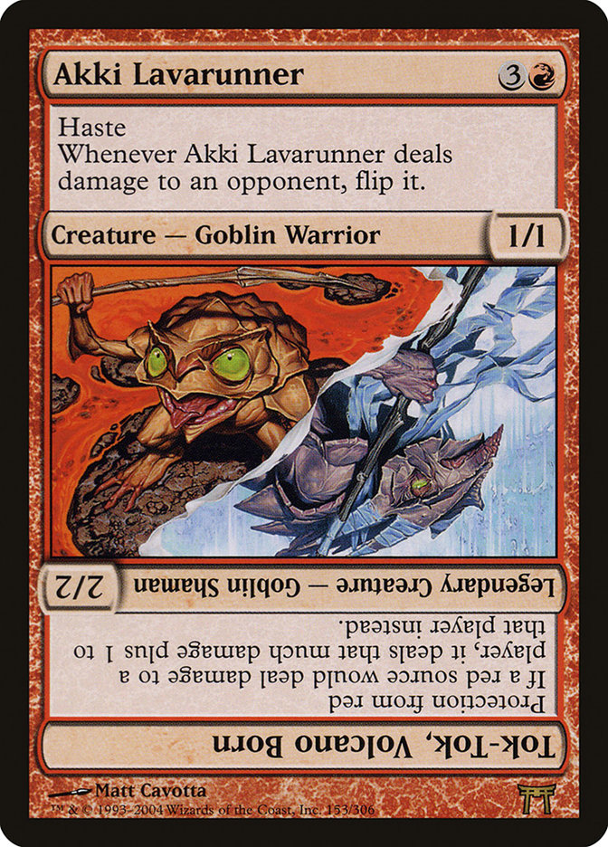 Akki Lavarunner // Tok-Tok, Volcano Born [Champions of Kamigawa] - Devastation Store | Devastation Store