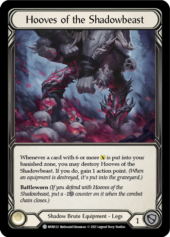 Hooves of the Shadowbeast [MON122] 1st Edition Normal - Devastation Store | Devastation Store