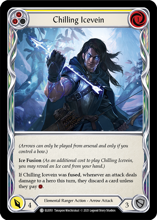 Chilling Icevein (Yellow) [ELE051] (Tales of Aria)  1st Edition Normal | Devastation Store