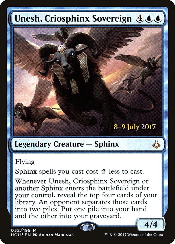 Unesh, Criosphinx Sovereign  [Hour of Devastation Prerelease Promos] - Devastation Store | Devastation Store