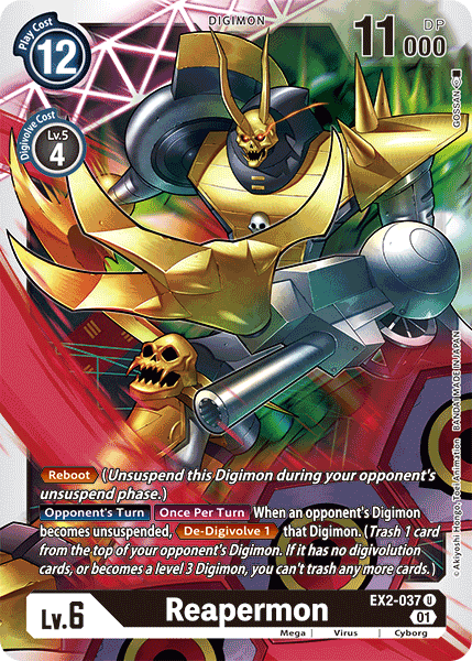 Reapermon [EX2-037] [Digital Hazard] | Devastation Store