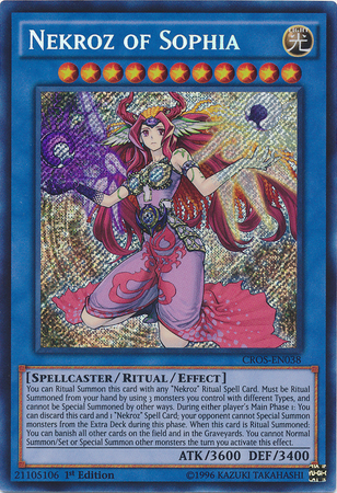 Nekroz of Sophia [CROS-EN038] Secret Rare | Devastation Store