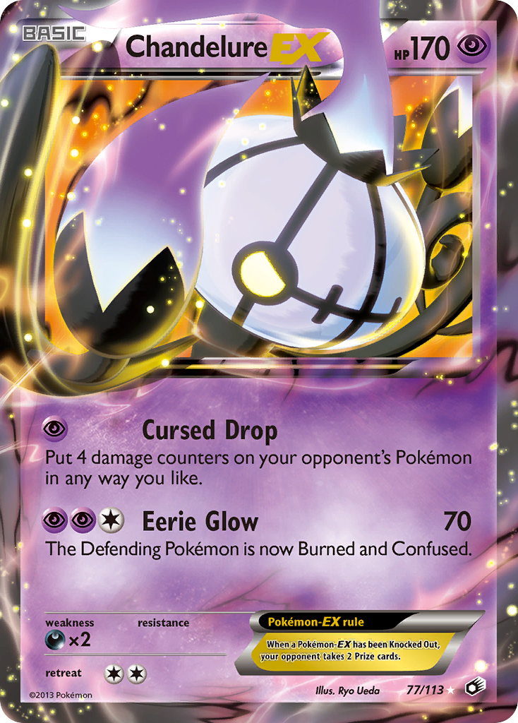 Chandelure EX (77/113) [Black & White: Legendary Treasures] | Devastation Store