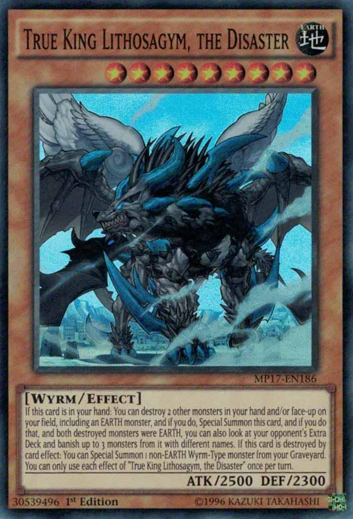 True King Lithosagym, the Disaster [MP17-EN186] Super Rare | Devastation Store