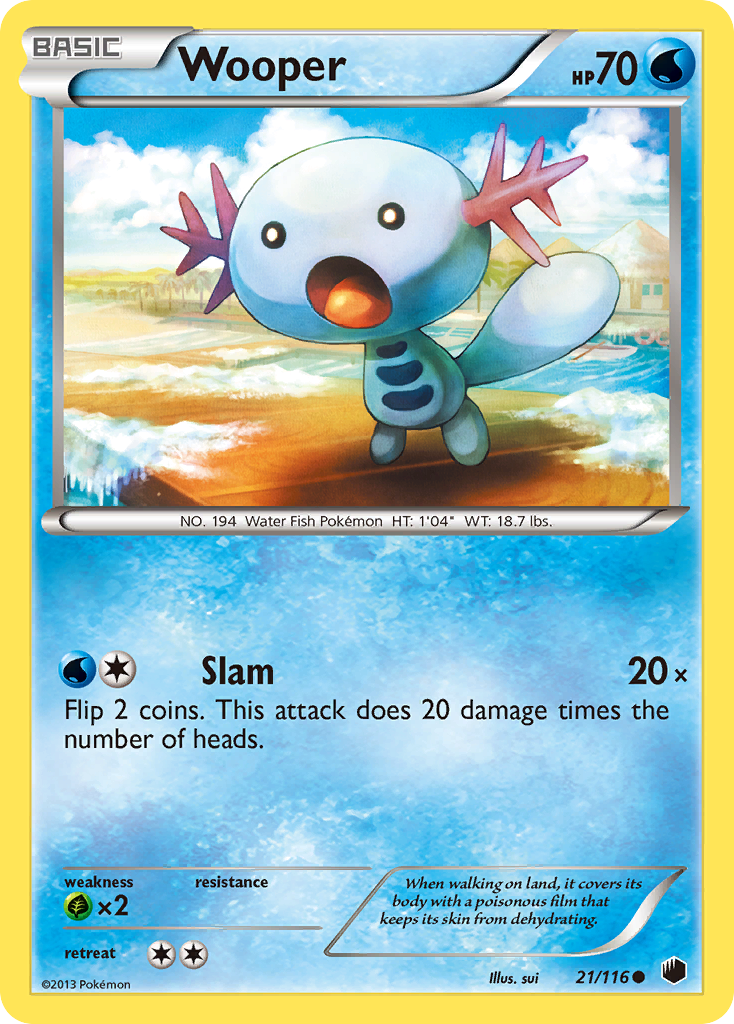 Wooper (21/116) [Black & White: Plasma Freeze] | Devastation Store