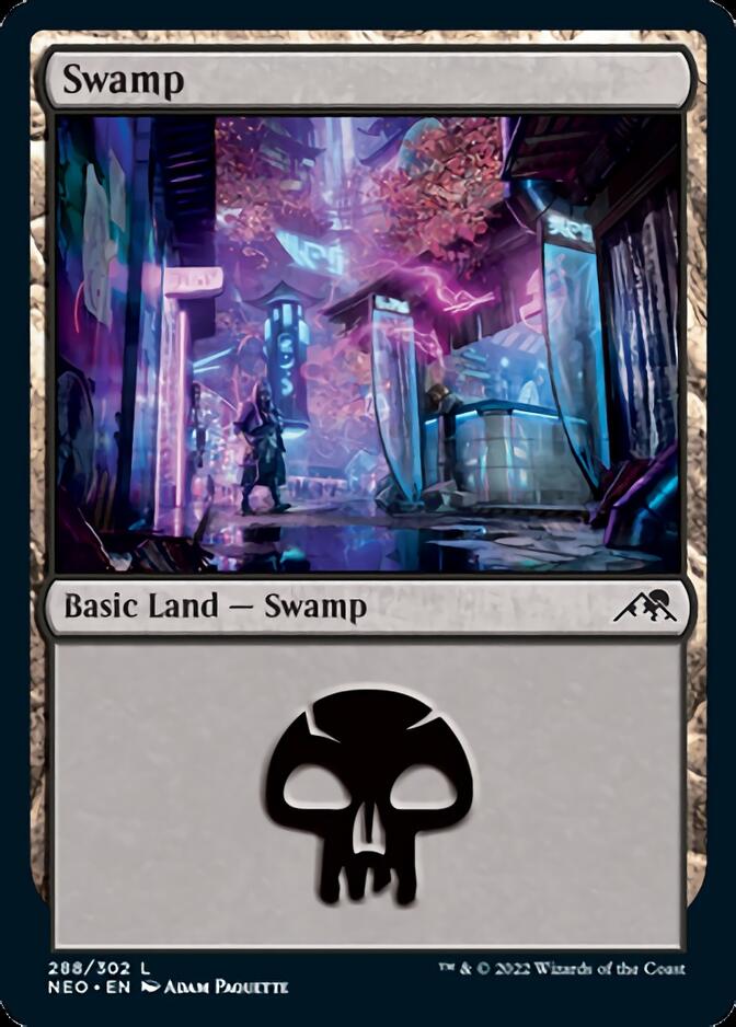 Swamp (288) [Kamigawa: Neon Dynasty] | Devastation Store