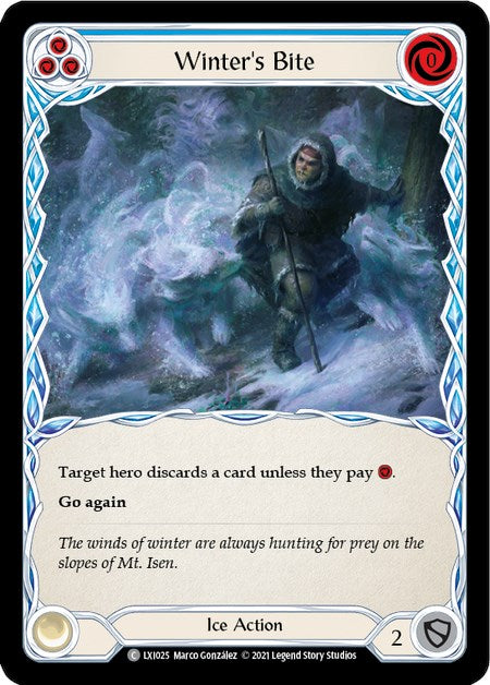Winter's Bite (Blue) [LXI025] (Tales of Aria Lexi Blitz Deck)  1st Edition Normal | Devastation Store