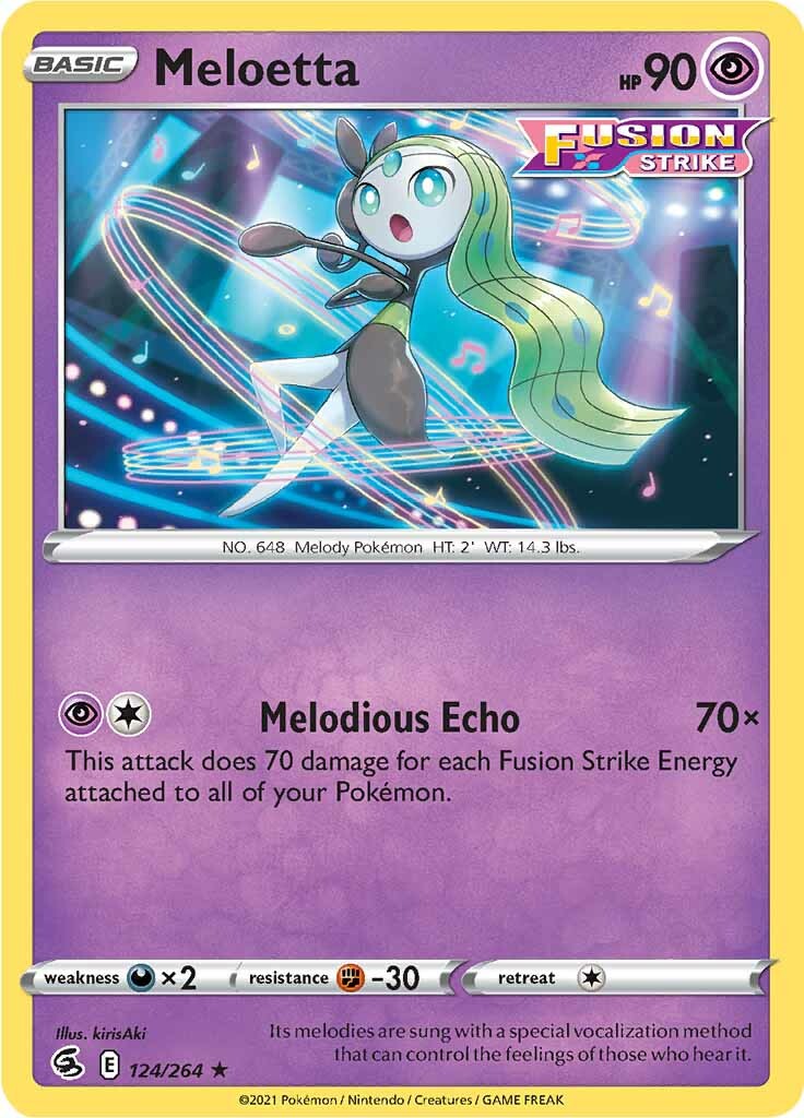 Meloetta (124/264) [Sword & Shield: Fusion Strike] | Devastation Store