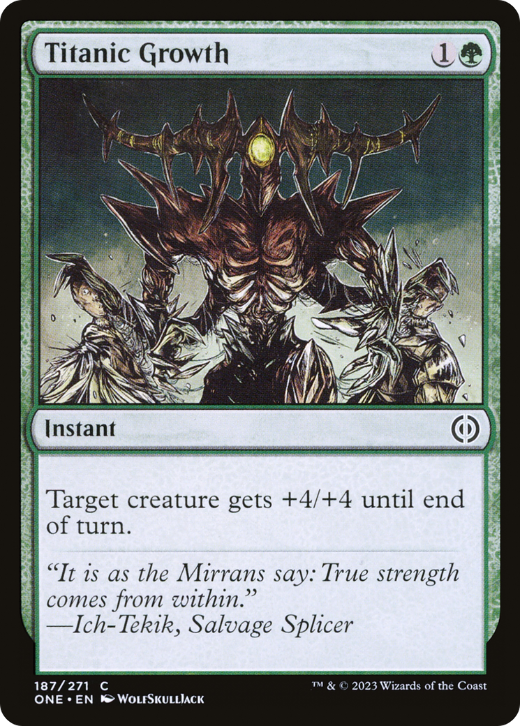 Titanic Growth [Phyrexia: All Will Be One] | Devastation Store