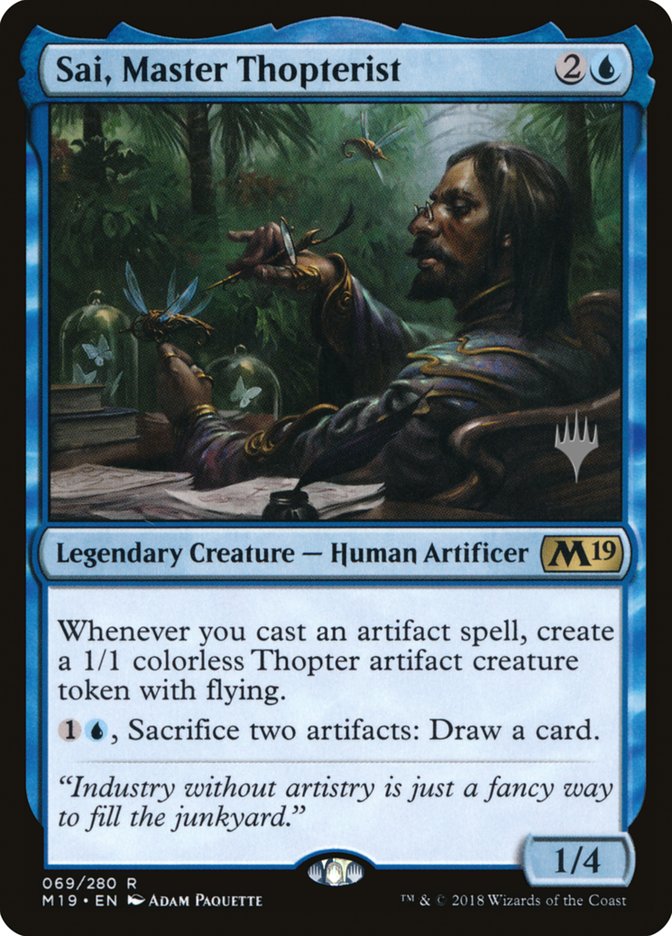 Sai, Master Thopterist (Promo Pack) [Core Set 2019 Promos] | Devastation Store