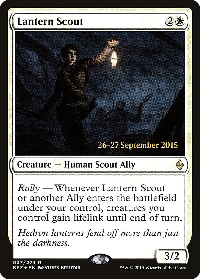 Lantern Scout  [Battle for Zendikar Prerelease Promos] - Devastation Store | Devastation Store