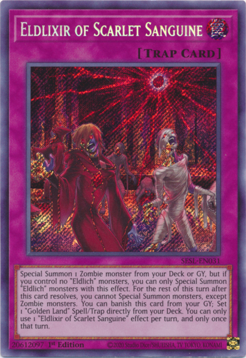 Eldlixir of Scarlet Sanguine [SESL-EN031] Secret Rare | Devastation Store
